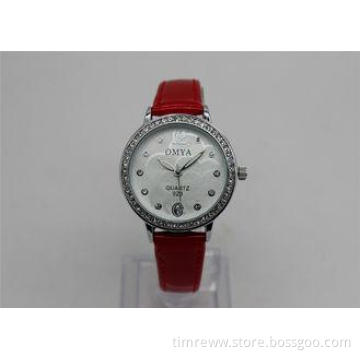 Elegent Ladies Diamond Quartz Watch with flower dial 32MM 5